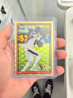 Topps Flagship Nico Collins Gold Vinyl Superfractor 1/1