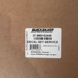 Mercury Verado Decal Kit Oem New In Box 3 300 Set 