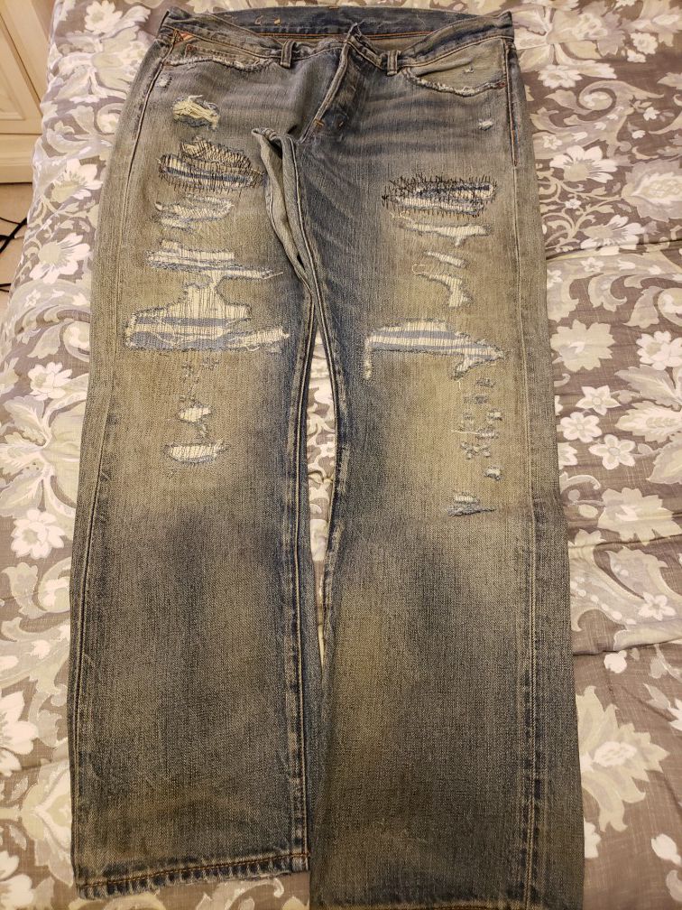 Ralph lauren distressed jeans