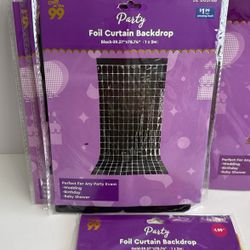 Foil Curtain Backdrop Party Decoration