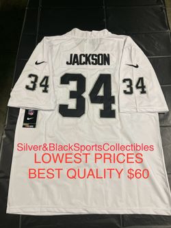 LAS VEGAS RAIDERS BO JACKSON STITCHED JERSEY SMALL UP TO 6XL
