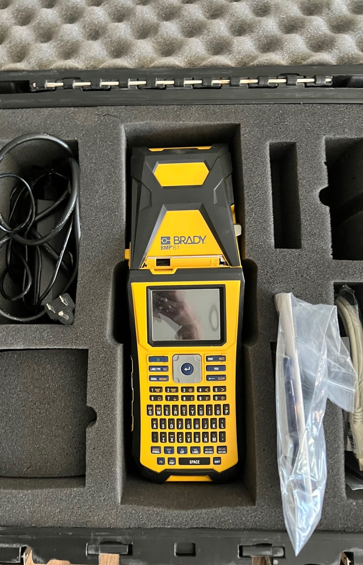 Brady BMP61 Portable Handheld Label Printer with Carry Case