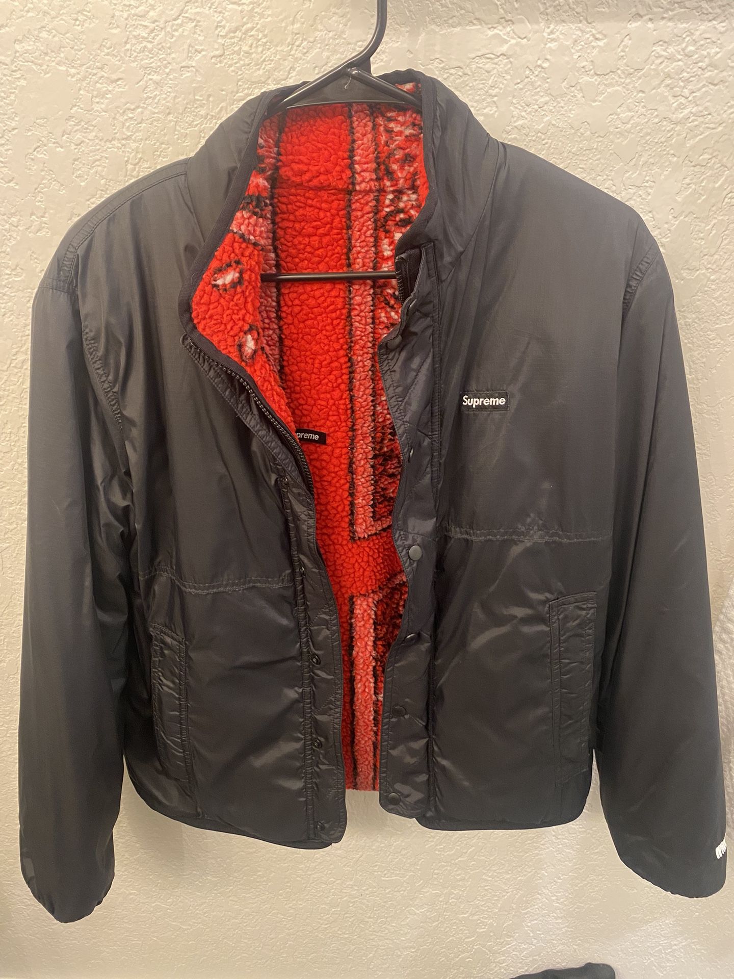 Supreme Reversible Bandana Fleece Jacket