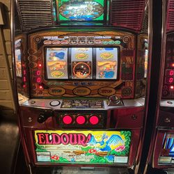 Super Fun Pachislo Slot Machine in Great Working Order! Very Clean Machine!