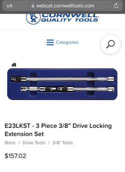 Cornwell 3/8 Locking Extension Set