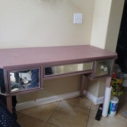 Purple Makeup Vanity Desk