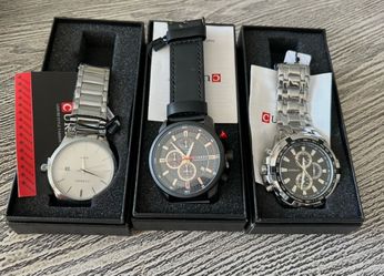 Lot of 3 nice men’s watches- Brand New- Blowout Price. $10 gets all three