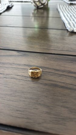 10k gold nugget ring