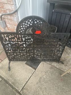 Cast Iron Decorative Fireplace Screen