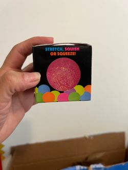 Crystal squeeze ball pink