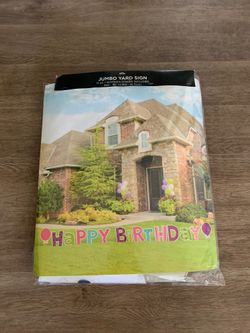 Birthday Lawn Sign