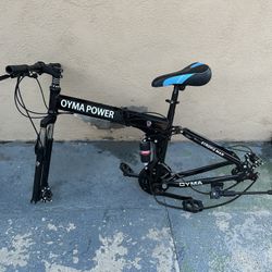 26” Oyma Power Folding Full Suspension Mountain Bike 