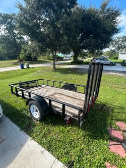 Single Axle Utility Trailer with Ramp Gate
