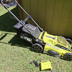 Ryobi 40v Lawnmower Battery And Charger Included Firm 