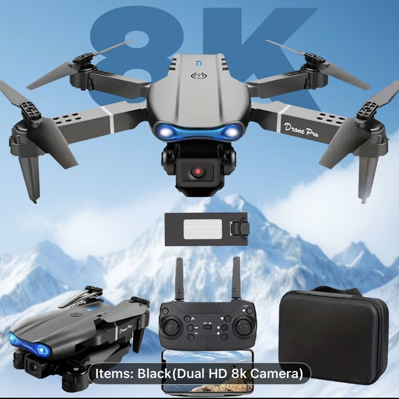 Beginner-Friendly Drone, Model Camera-Equipped Remote-Controlled Drones (Batteri
