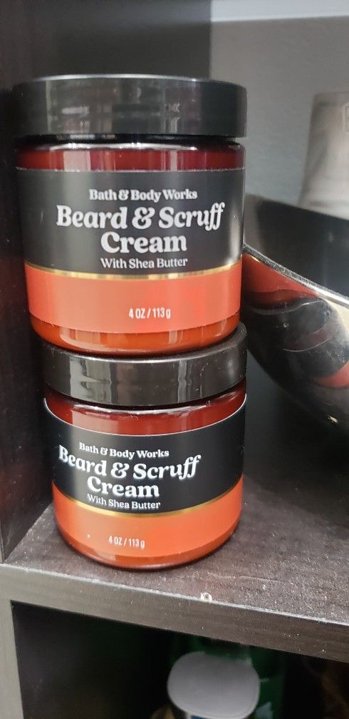 2 New Beard And Scaffold Cream Bed Body Works