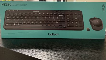 Logitech-Compact and slim wireless combo(Keyboard and mouse)