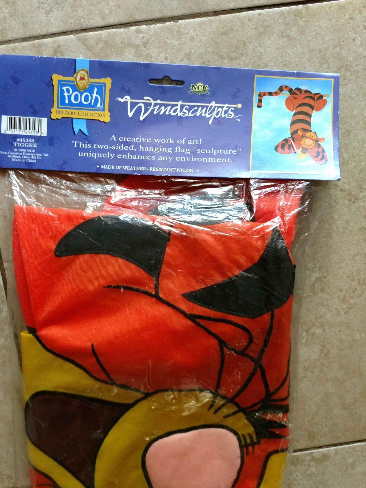 Brand New TIGGER Outdoor Wind Sock Flag - Winnie the Pooh