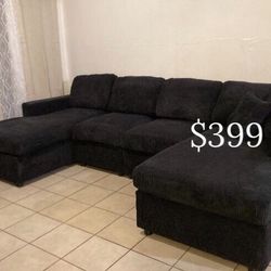 U Shape Sectional Sofa Black, Dark Grey, Grey Ivory 