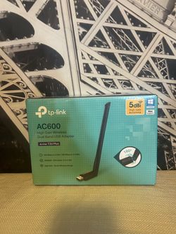 TP-Link Archer T2U Plus AC600 High Gain Wireless Dual Band USB Adapter