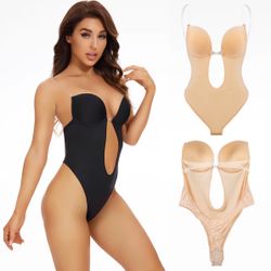 Plunge Backless Body Shaper Bra