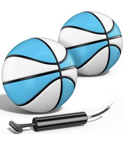 Size 3 Pool Basketball (2 Pack) – Lightweight Floating Basketball for Pool Games, Durable Anti-Slip Design, Perfect for Kids & Beginner Training in Sw