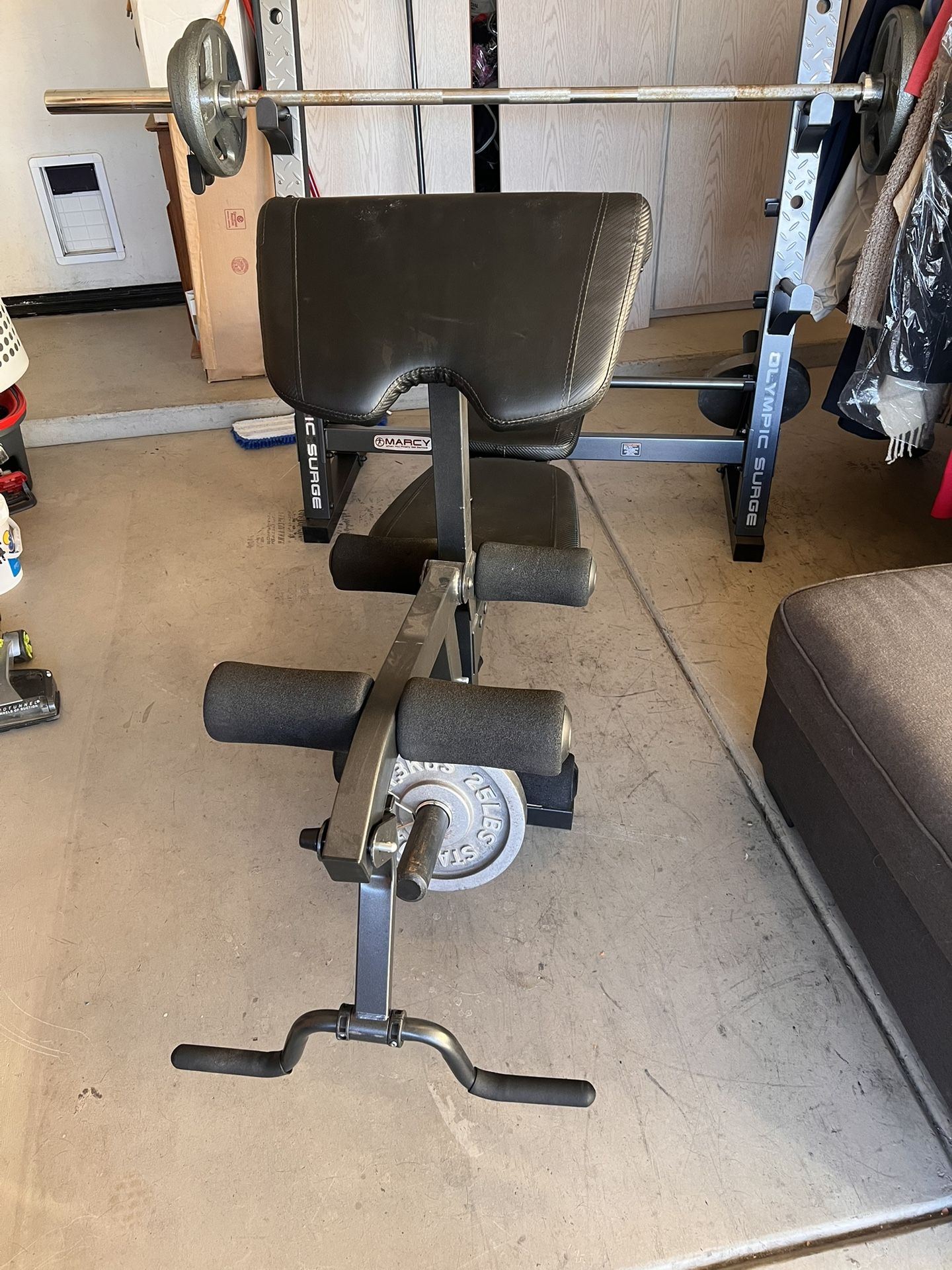 Home Gym With Weights And Barbell