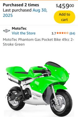 Moto tec mini pocket bike motorcycle 27mph max speed depending on rider weight & riding conditions. 49cc