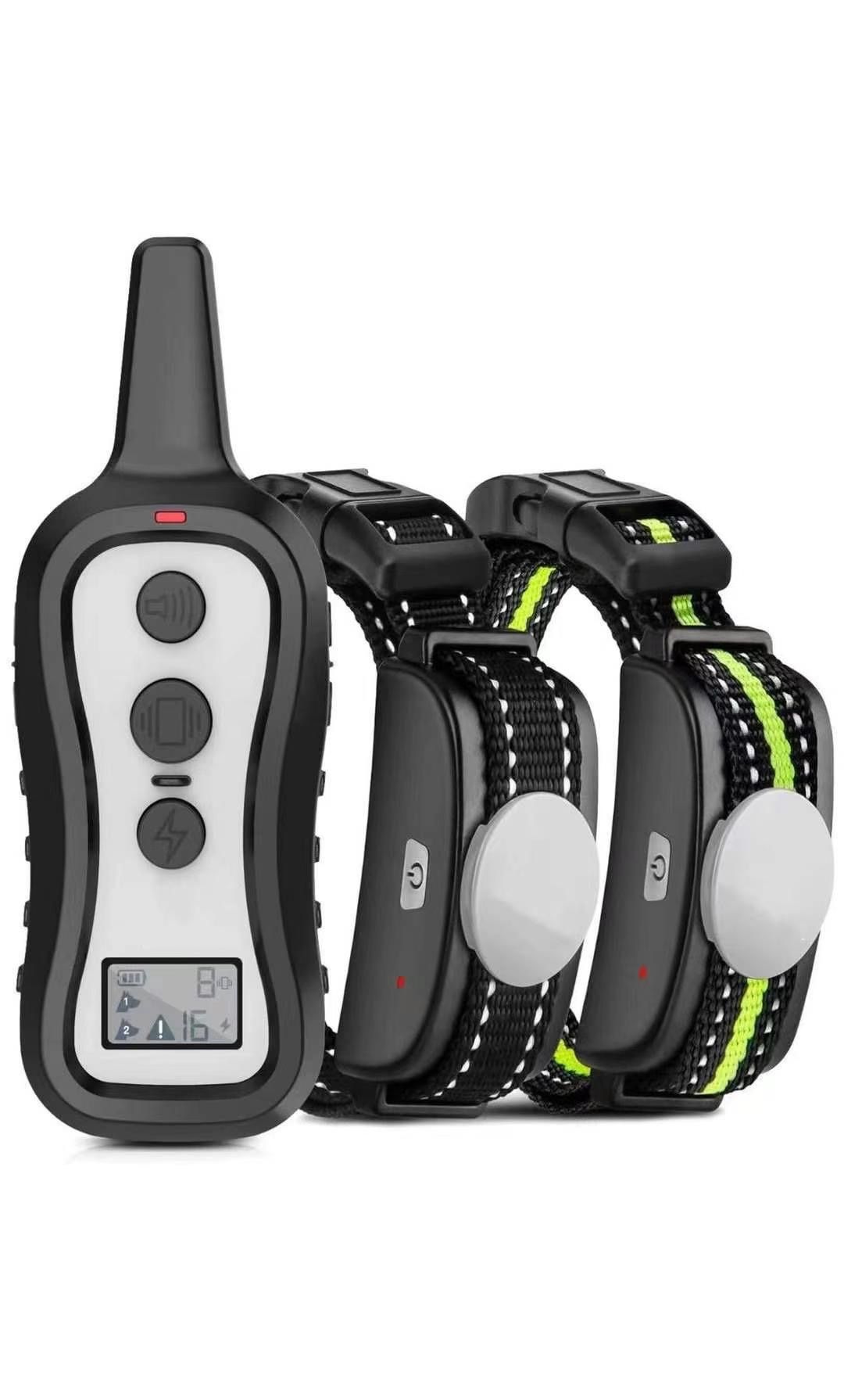 Dog Training Collar with 2 Receivers, Shock Collars for Dogs with Remote, Dog Shock Collar with Beep Vibration Shock for Small Medium Large 2 Dogs(15-