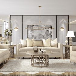 HOMEY DESIGNS 3 PC SOFA SET. FINANCING AVAILABLE 