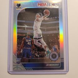 2020 Ja Morant Panini Hoops Premium Stock Silver Holo Rookie #259