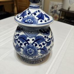 Chinoiserie Ceramic Ginger Jar