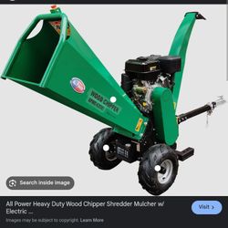 Wood Chipper Mulcher 15HP JD ENGINE 420cc Gas