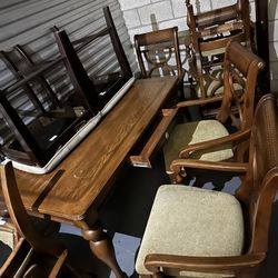 Old Wood Dinner Table 