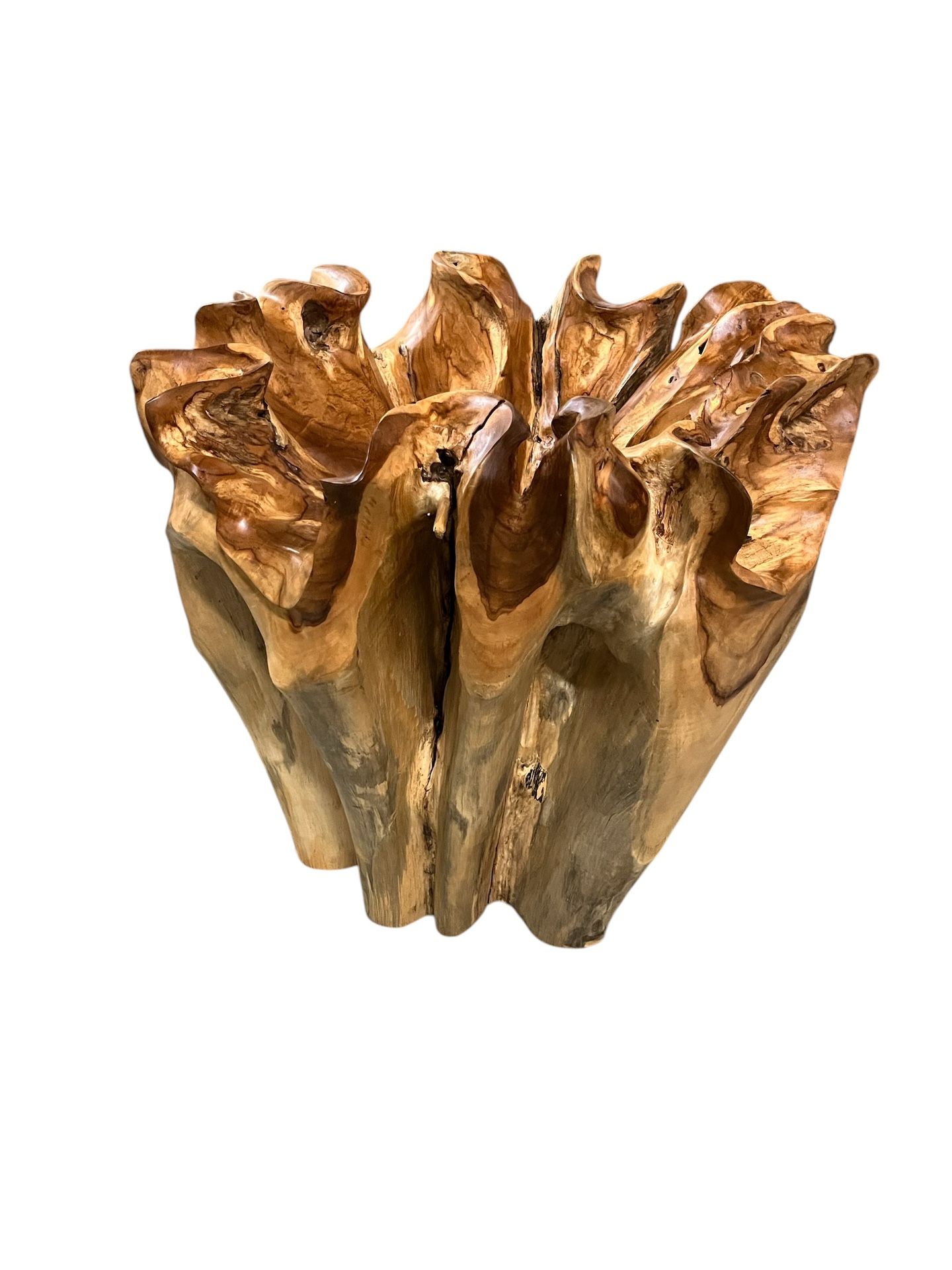 Solid Teakroot Base For Breakfast/ Dinner Table