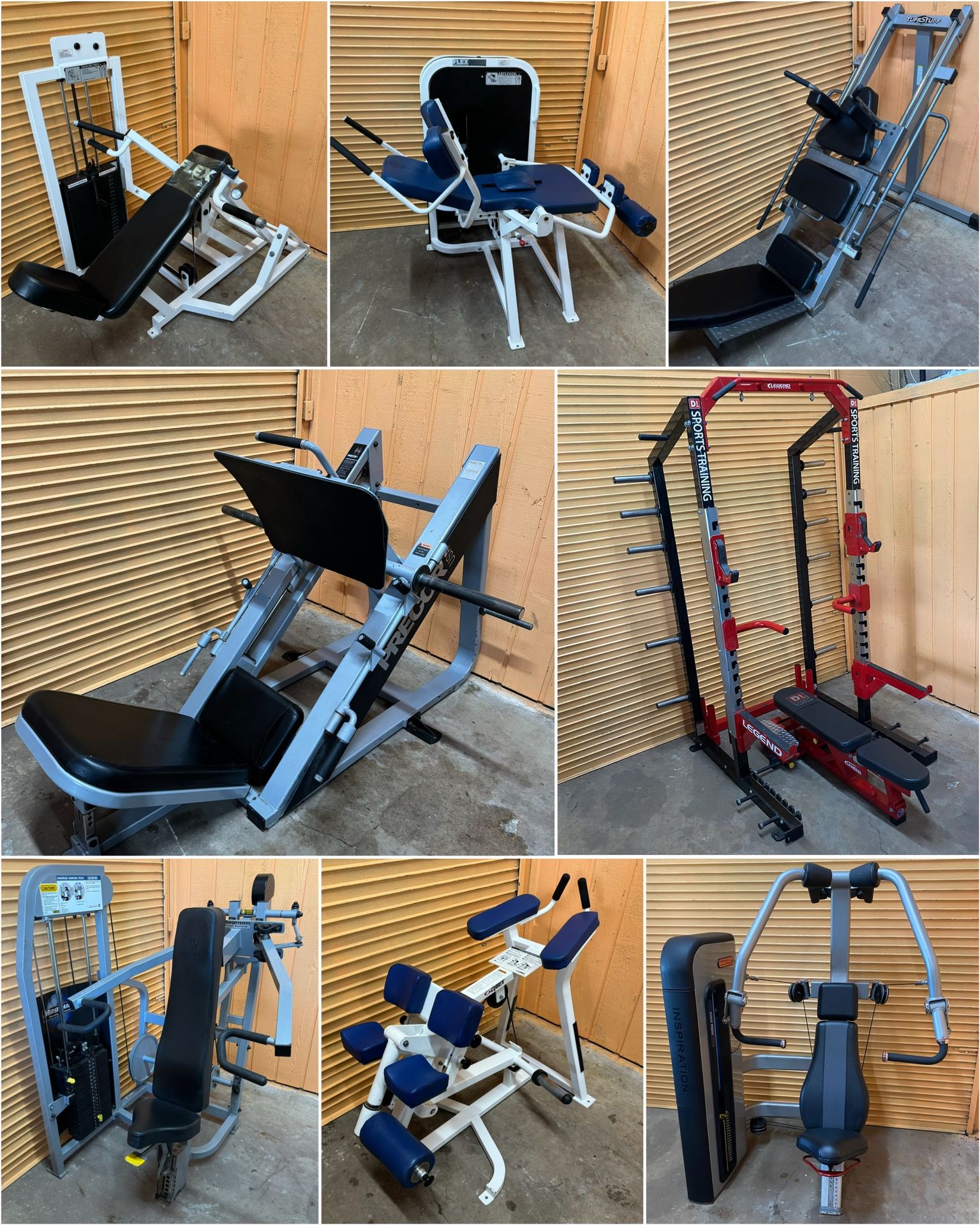 Tons Of Commercial Gym Equipment- Squat Rack, Leg Press, Weight Bench, Functional Trainer, Crossover