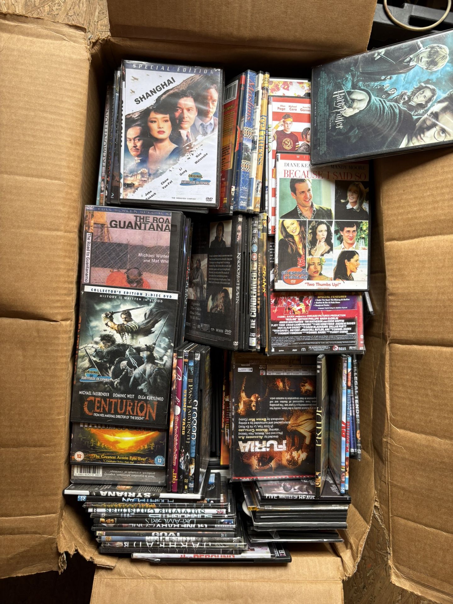 Box Of Over 300 DVDs! Mostly Brand New Ones