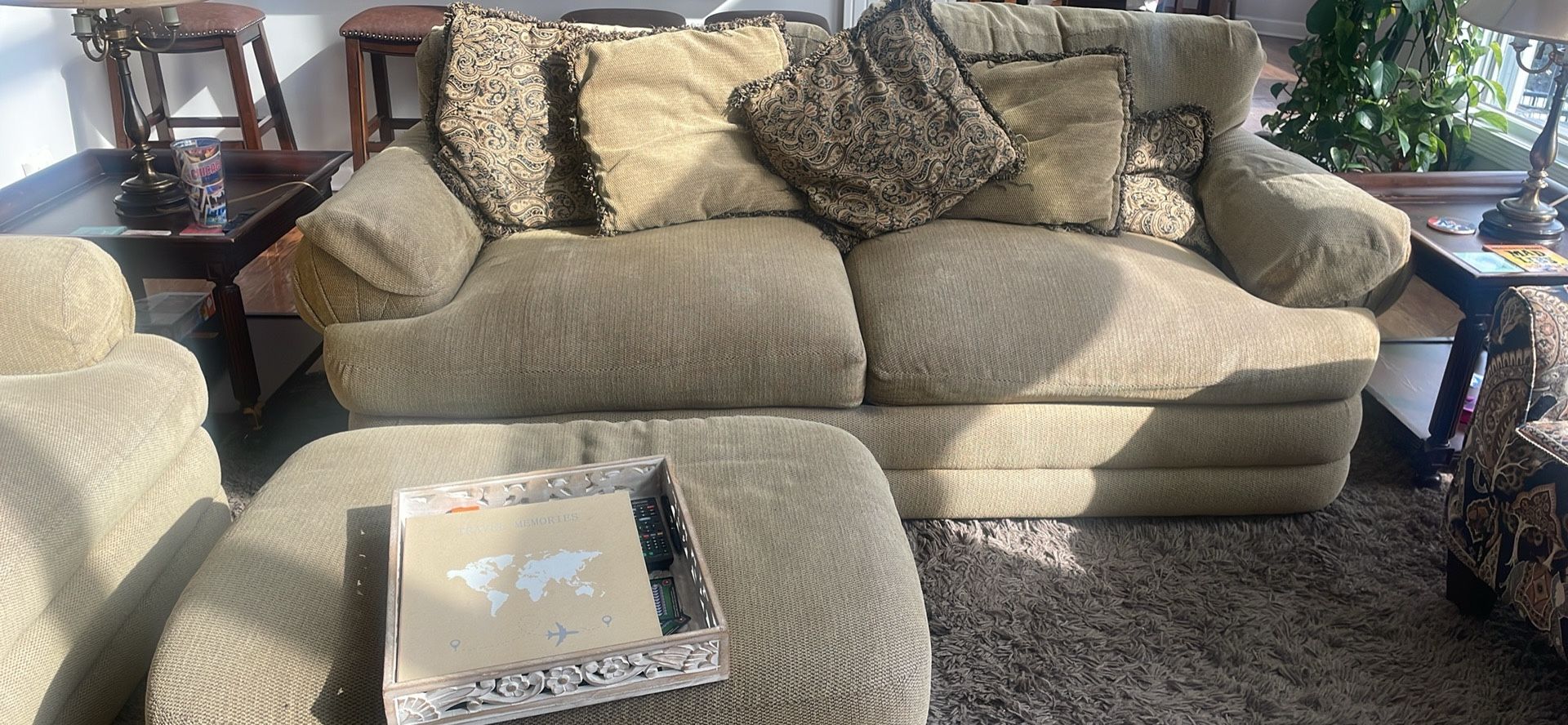 oversized sofa and chair