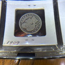 1909 Barber Quarter 
