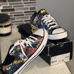 Converse x Batman Men Shoes (new) 80th Anniversary - Joker Chucks