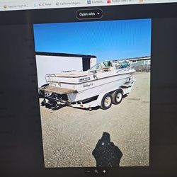 Wellcraft Boat With Dual Axle Trailer