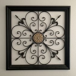 🖼️ Framed Metal Scrollwork Wall Art — $35