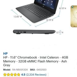 Brand New Hp Chromebook 
