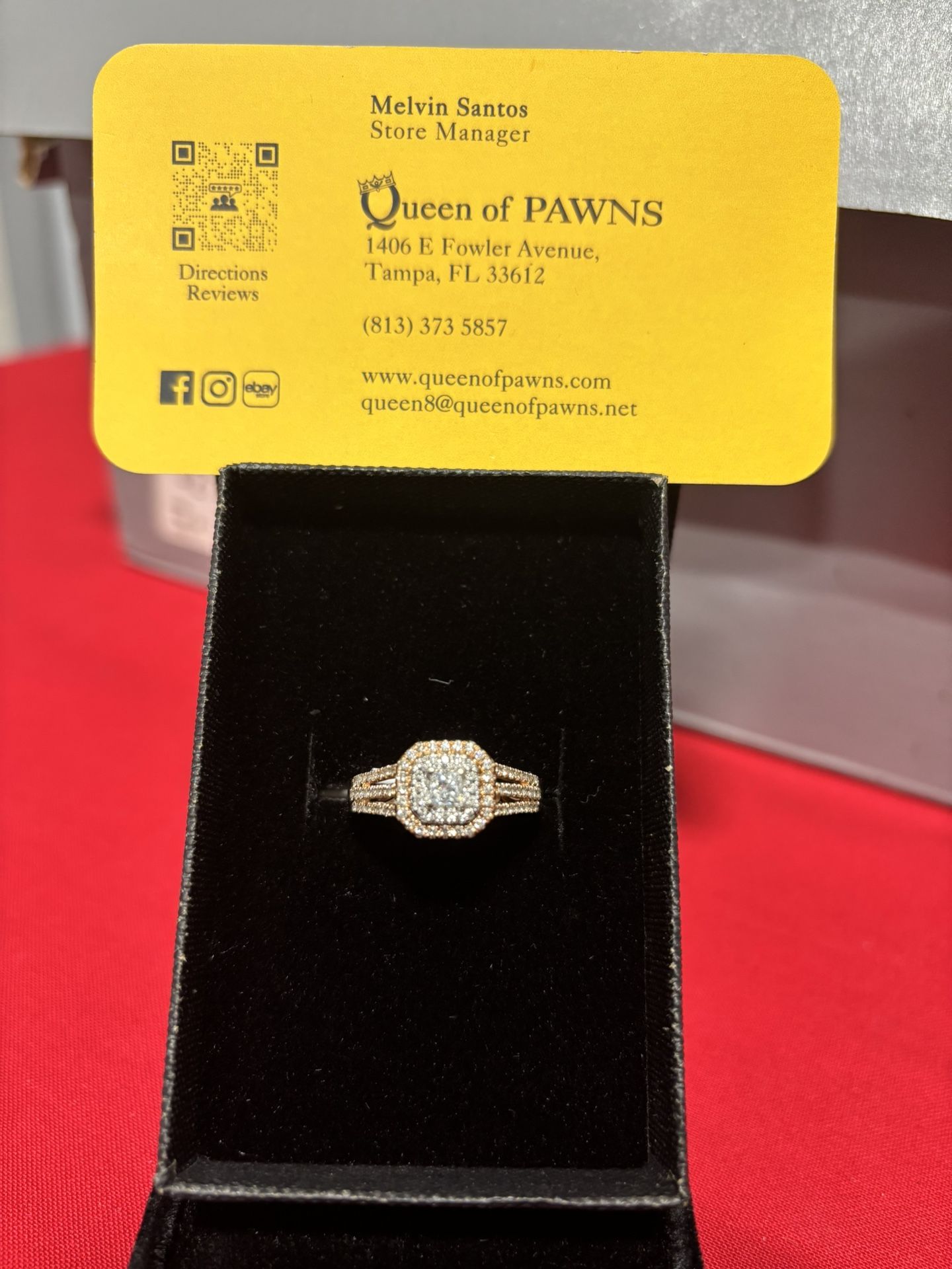 14KT ROSE GOLD ENGAGEMENT RING