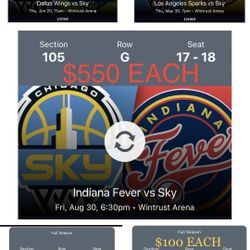 Chicago Sky Tickets- Section 105