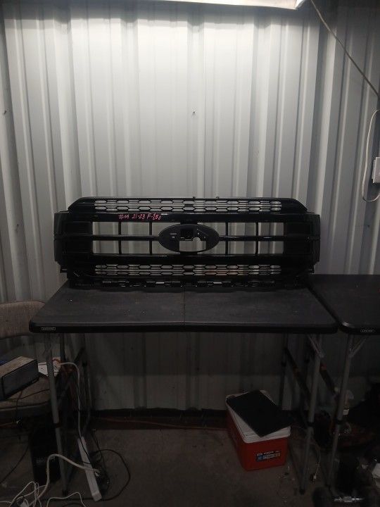 2021-2023 FORD F150 F-150 PLATINUM FRONT BUMPER GLOSS BLACK GRILLE GRILL OEM NL3Z8200NA