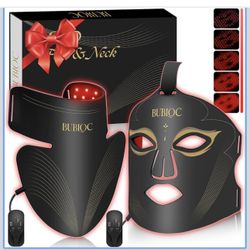 Red Light Therapy Mask Set, Led Mask Light Therapy for Face & Neck, Near-Infrare