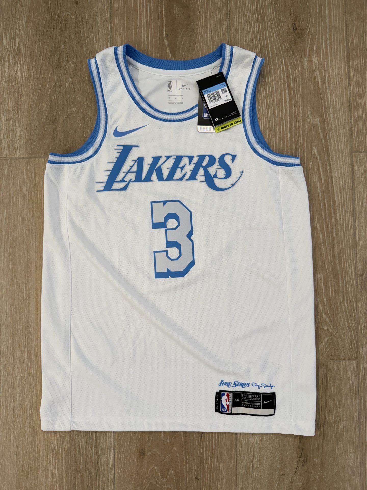 2020-21 Los Angeles Lakers Anthony Davis Nike White Swingman Jersey - City Edition