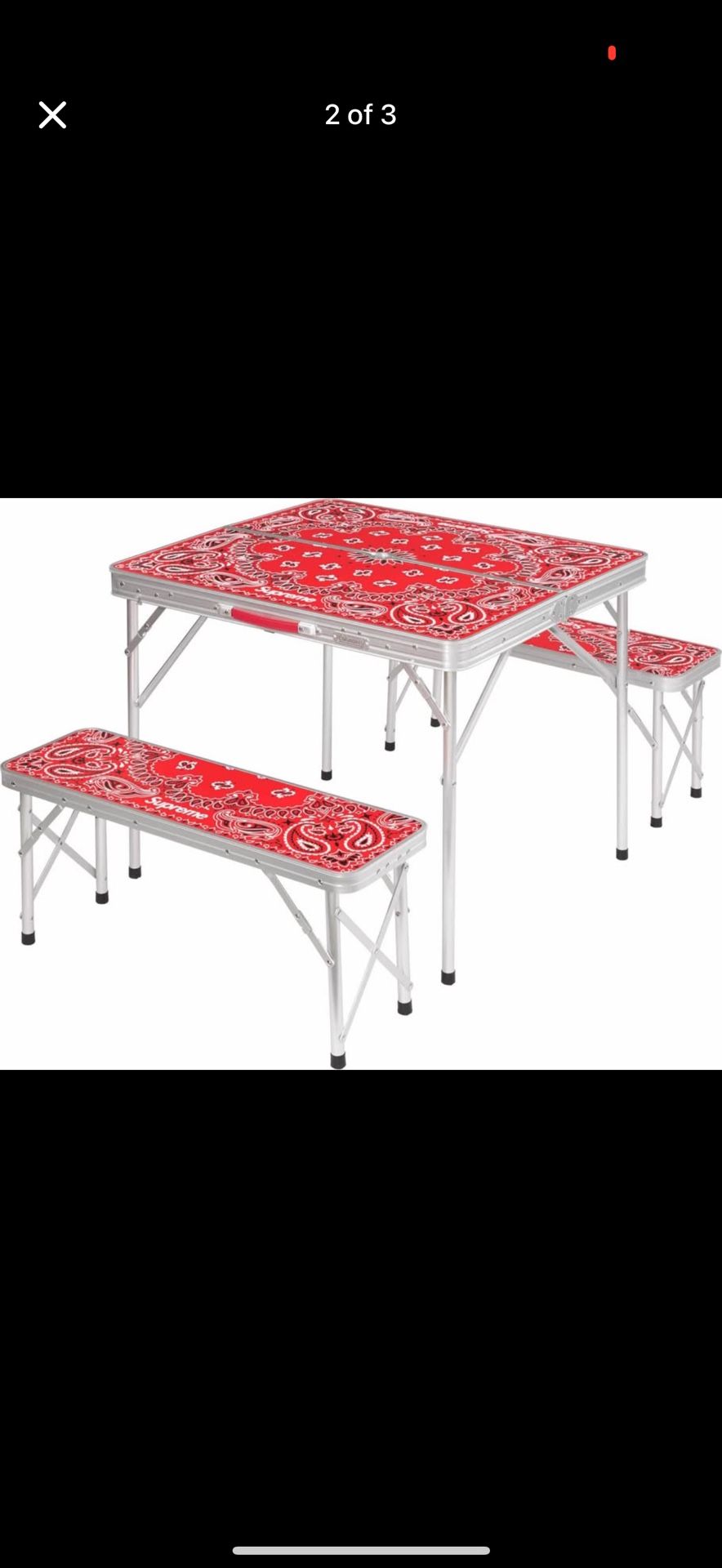 Supreme foldable table with chairs