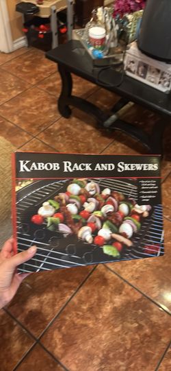 Charcoal Companion Non-Stick Kabob Rack with Six Skewers